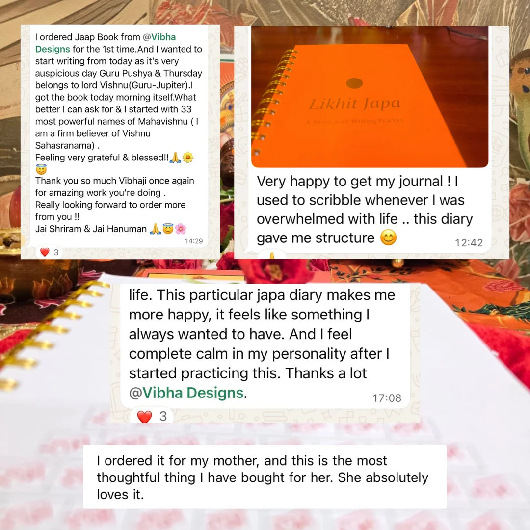 Likhit Japa – A Meditative Writing Practice Book