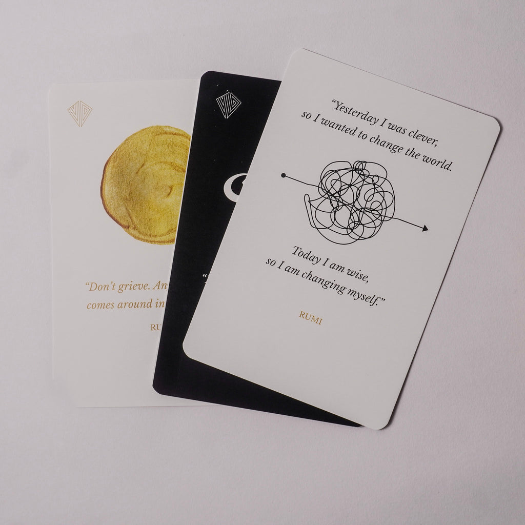 Rumi Wisdom Cards with Cotton Bag | 30 Inspirational Quote Cards