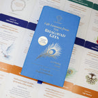 Bhagavad Gita 52 Shlokas Card Deck with Wooden Stand