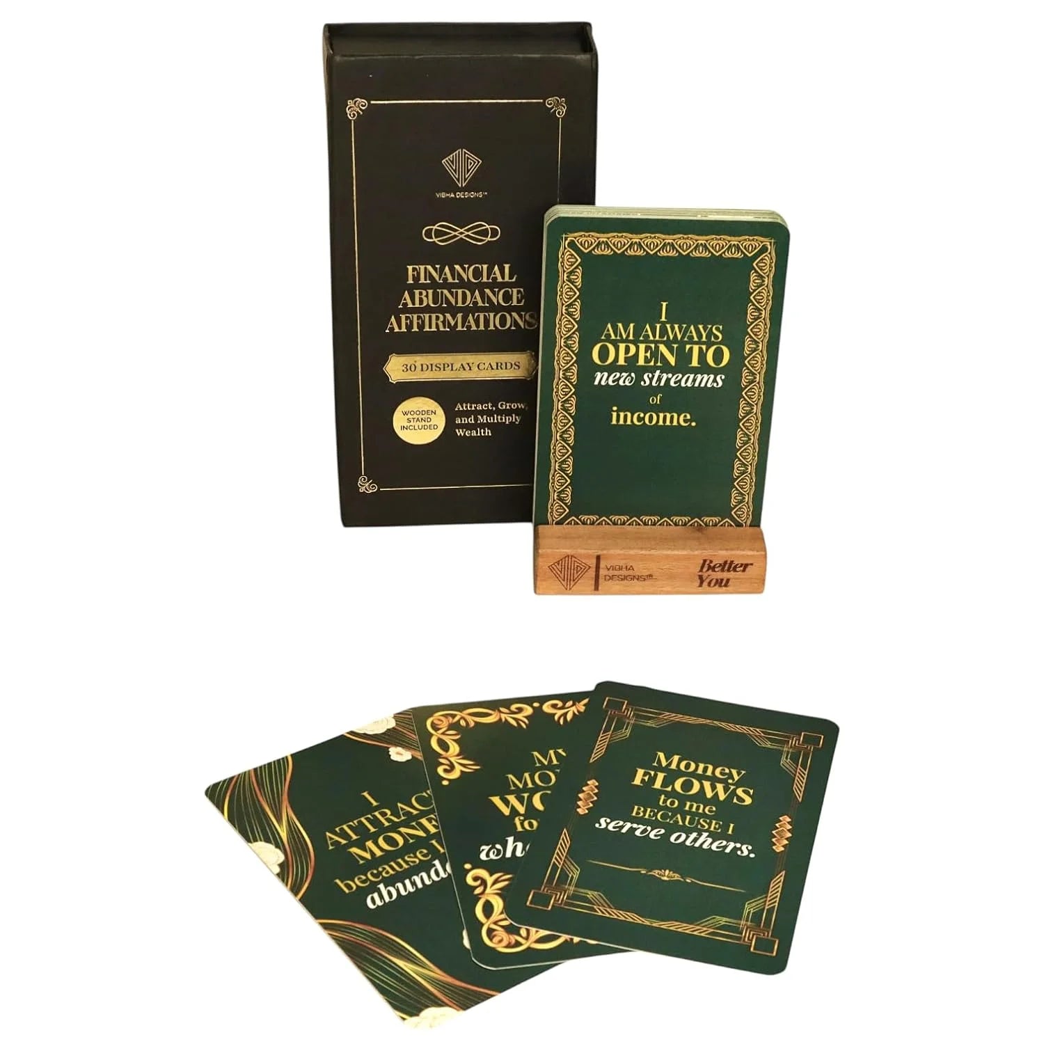 Financial Abundance Affirmation Cards – Deck of 30 for Money Mindset