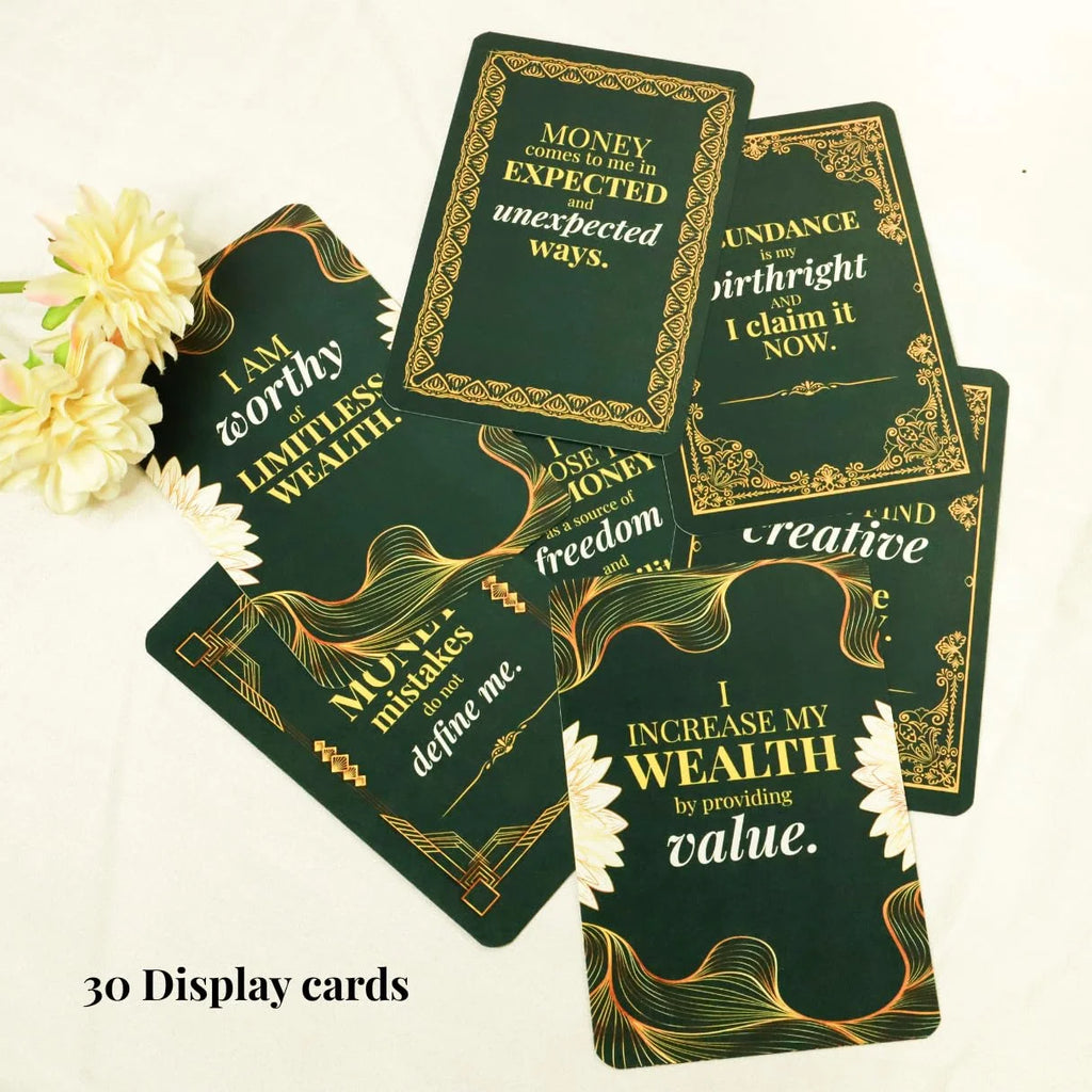 Financial Abundance Affirmation Cards – Deck of 30 for Money Mindset