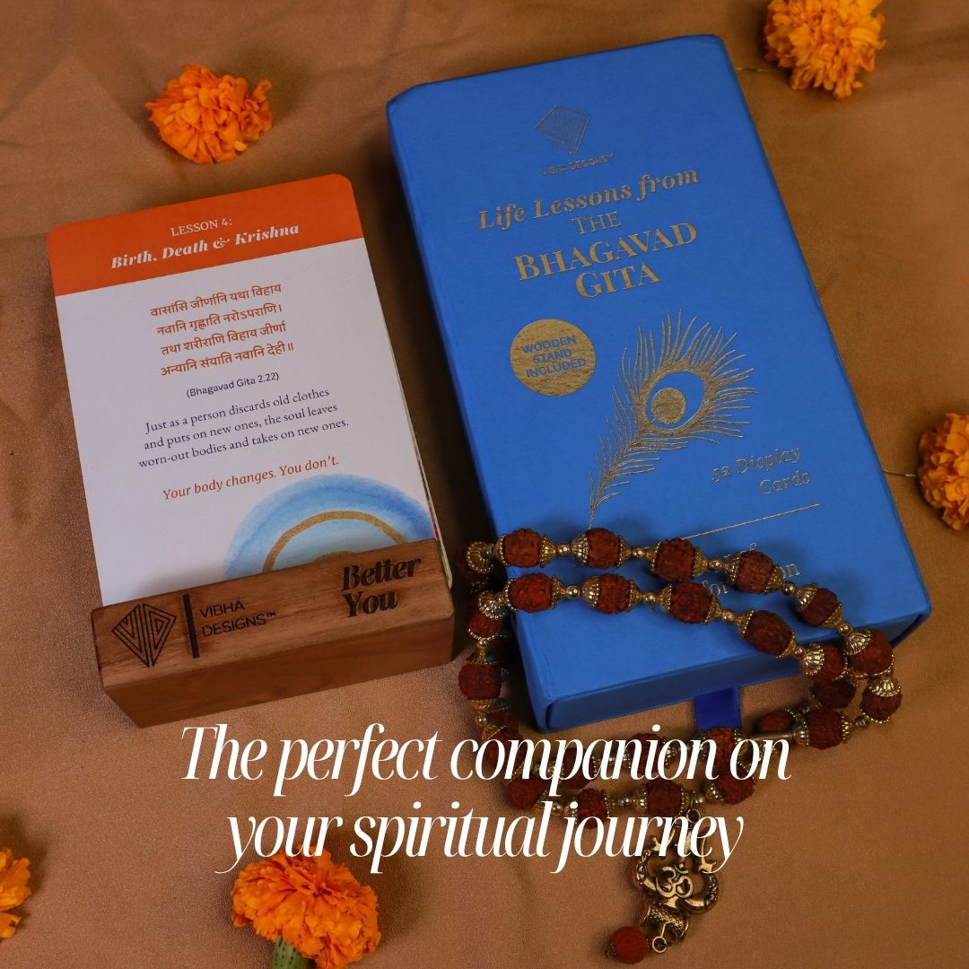 Bhagavad Gita Card Deck - 52 Shlokas for Modern Life