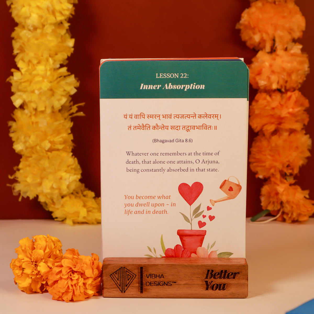 Bhagavad Gita Card Deck - 52 Shlokas for Modern Life