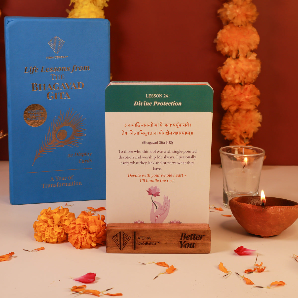 Bhagavad Gita Card Deck - 52 Shlokas for Modern Life