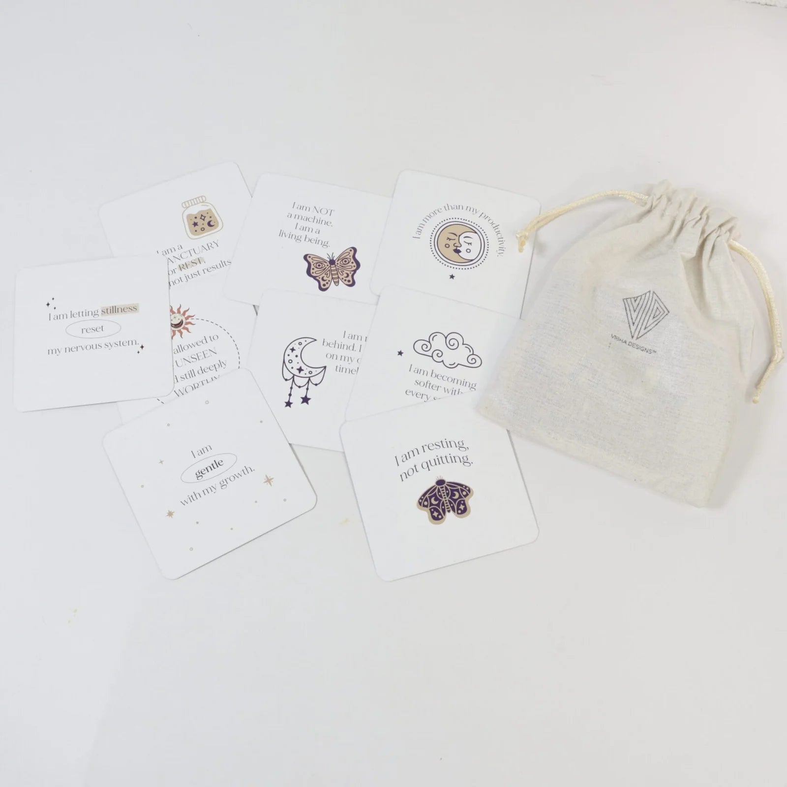 Slow Cards – Set of 30 Affirmations for Grounded Living